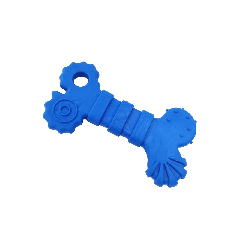 Factory Direct Supply Pet Toy TPR Bone-Shaped Dog Molar Rod Bite-Resistant Soft Rubber Toy Tooth-Strengthening Pet Supplies