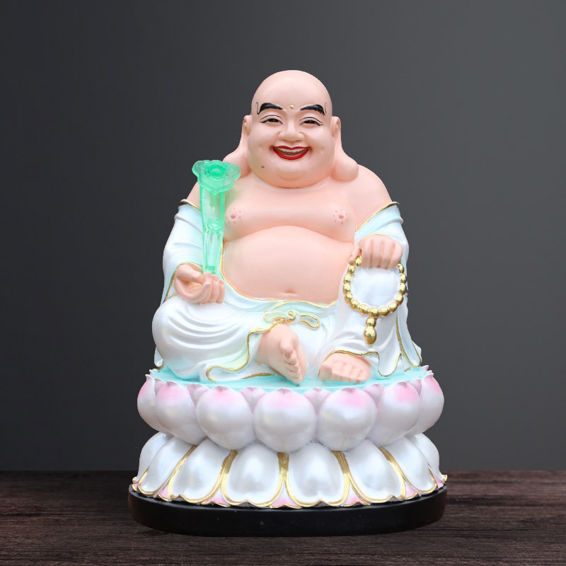 大肚弥勒佛树脂玻璃钢摆件开口开心笑佛家用居家店铺供奉菩萨佛像