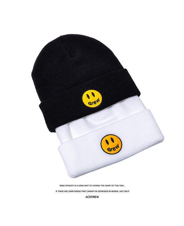 贾斯汀比伯同款帽子秋冬季户外保暖休闲毛线帽情侣学生百搭针织帽