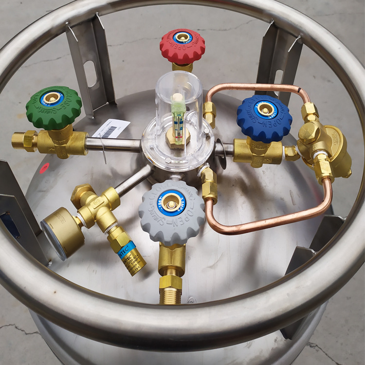 110l鱼氧罐175l195l210l鱼氧罐金属切割杜瓦瓶