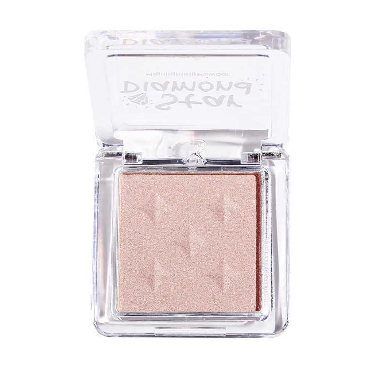 Czel CZEL Diamond Highlight Glitter Face Brightening Internet Celebrity Unicorn Pearlescent Fairy Highlight Contour Compact Powder