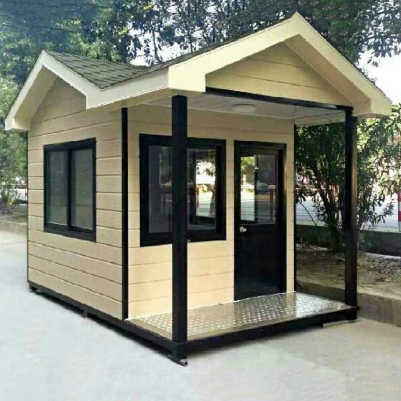 彩钢板集装箱房 彩钢瓦成品岗亭停车场收费亭活动板房 户外工具房