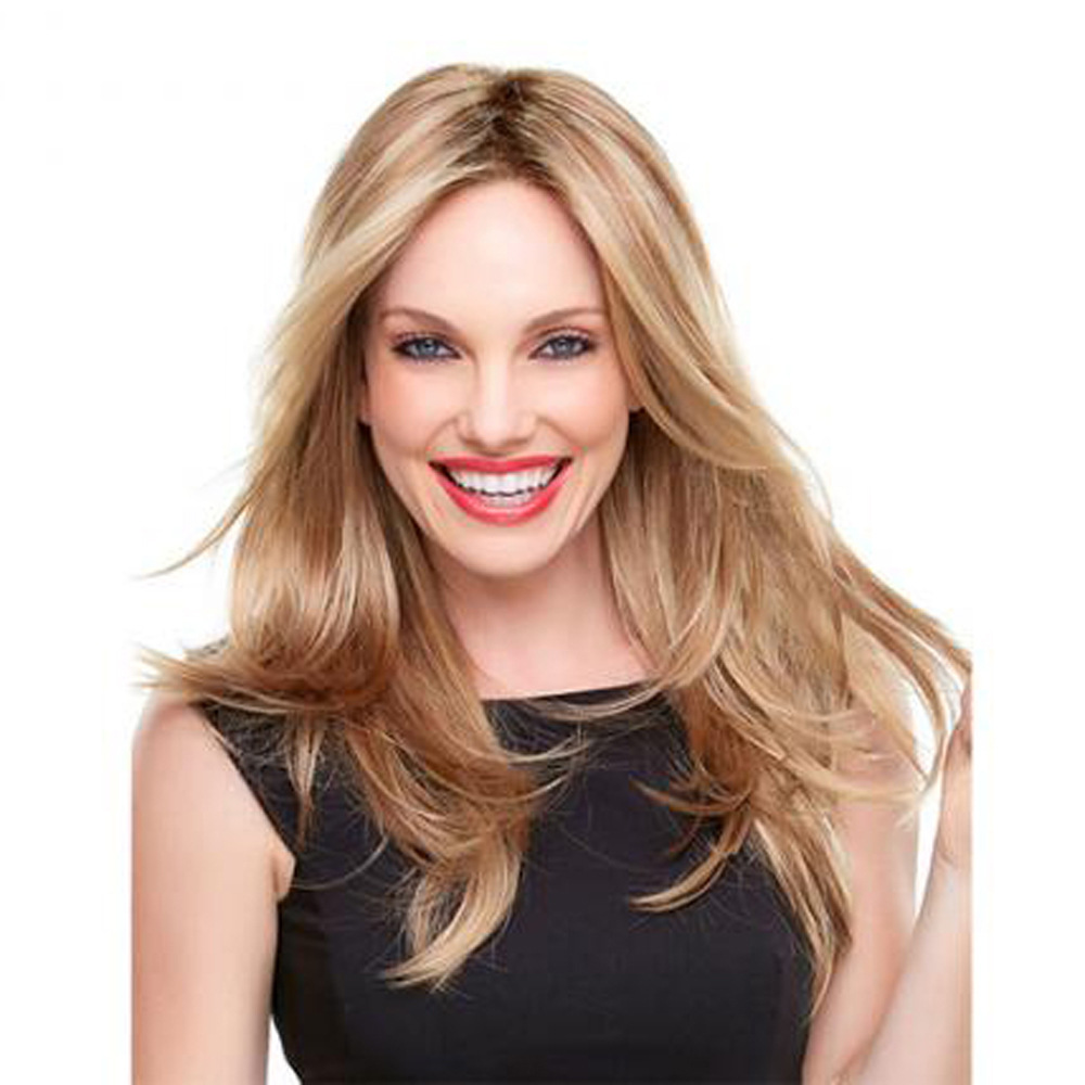 女中分长发发型图片