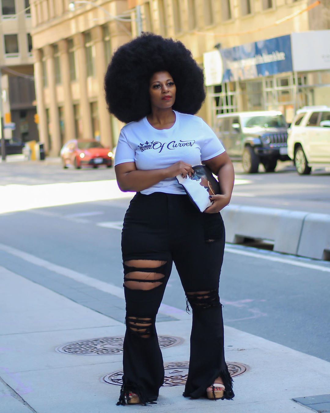 跨境货源2020秋季新款欧美大码破洞喇叭裤 胖妞高弹力流苏牛仔裤