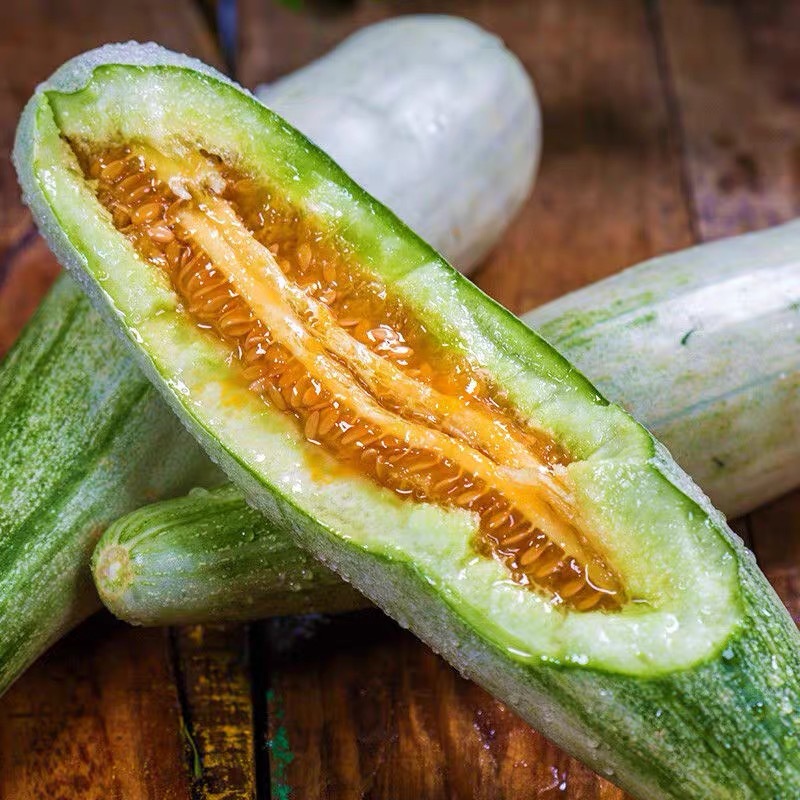 山东头茬羊角蜜瓜现摘新鲜水果5斤装脆甜应当季小香瓜羊角蜜甜瓜