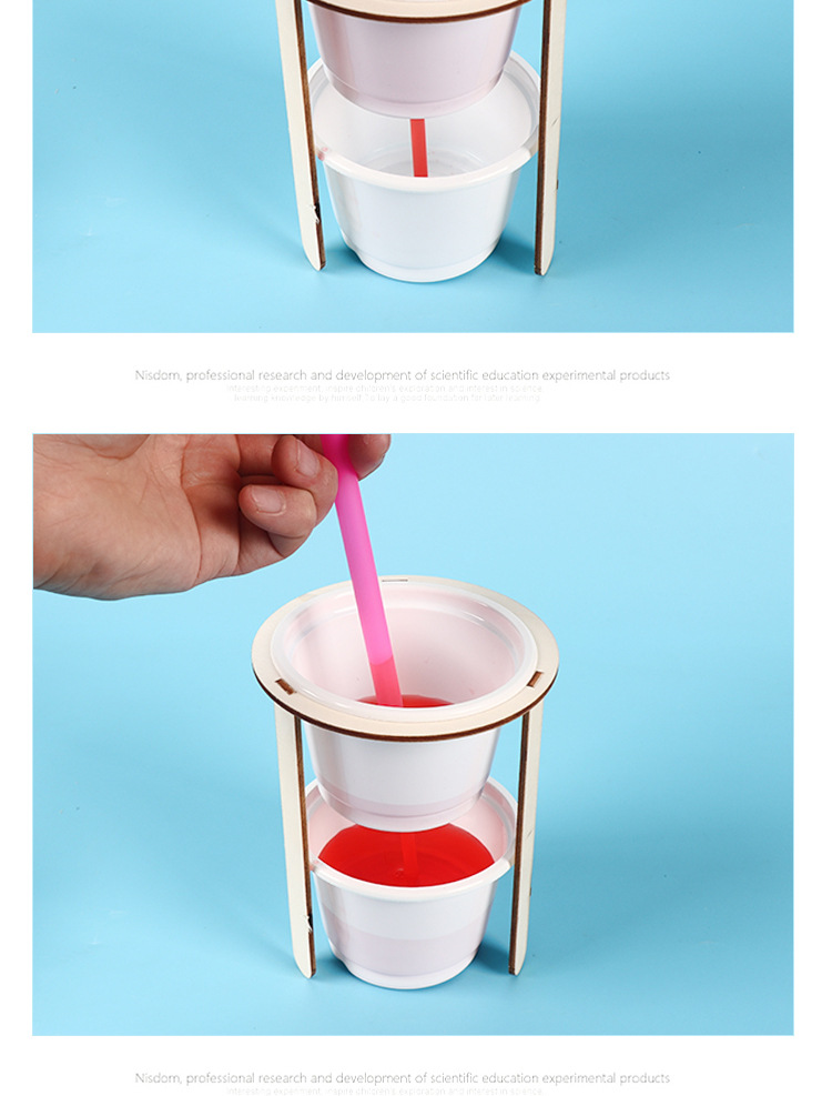 公道杯 虹吸喷泉现象diy科技小制作stem创客创新兴趣实验儿童科教