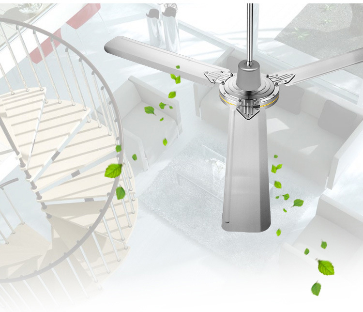 新凌风48寸不锈钢吊扇王强风家用工业客厅餐厅大功率吊扇1200mm