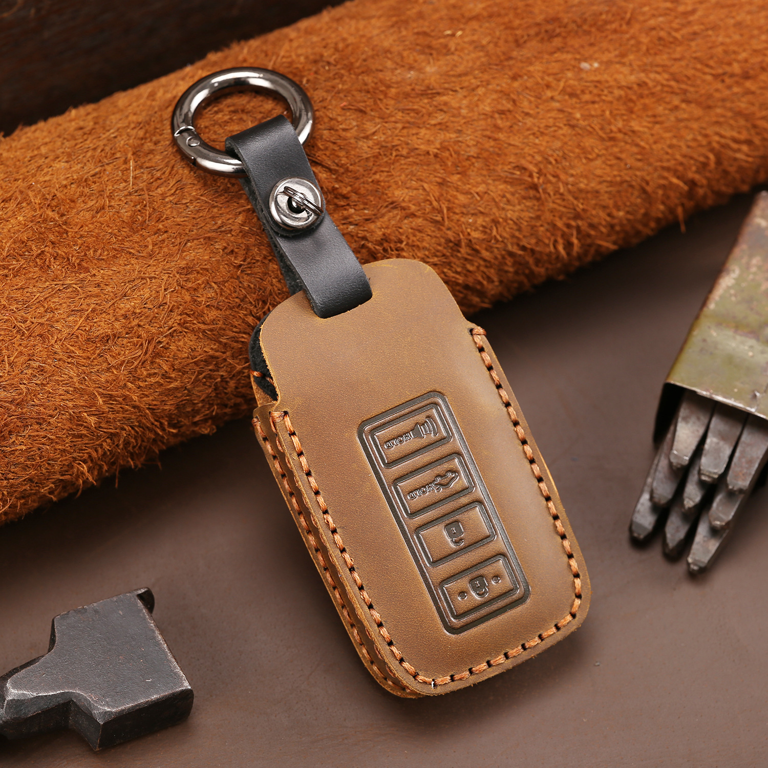 汽车钥匙包适用于雷克萨斯es200/rx/es300/nx200老凌志车钥匙套扣