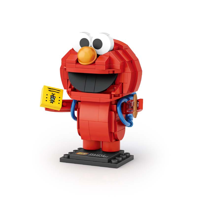 loz俐智 芝麻街4108拼装mini颗粒积木玩具儿童圣诞玩具节日礼品