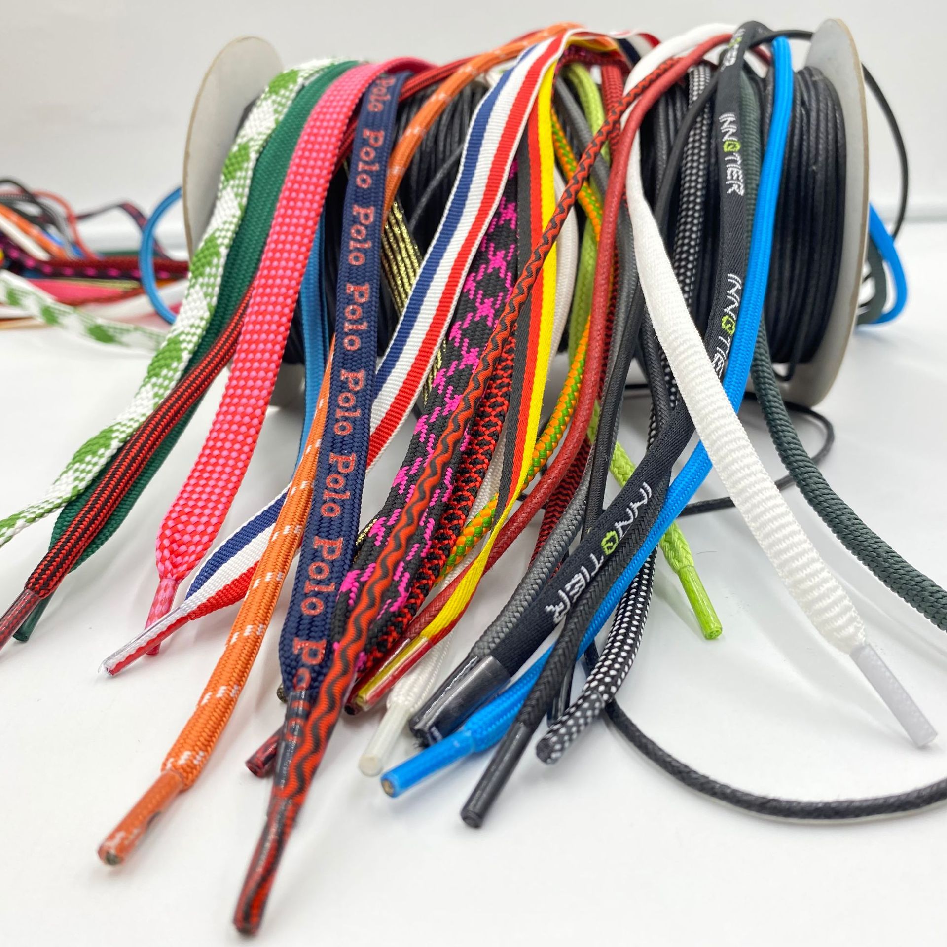 定制批发帽绳厂家纯棉帽绳裤腰抽绳环保不脱色涤纶罗纹卫衣帽绳