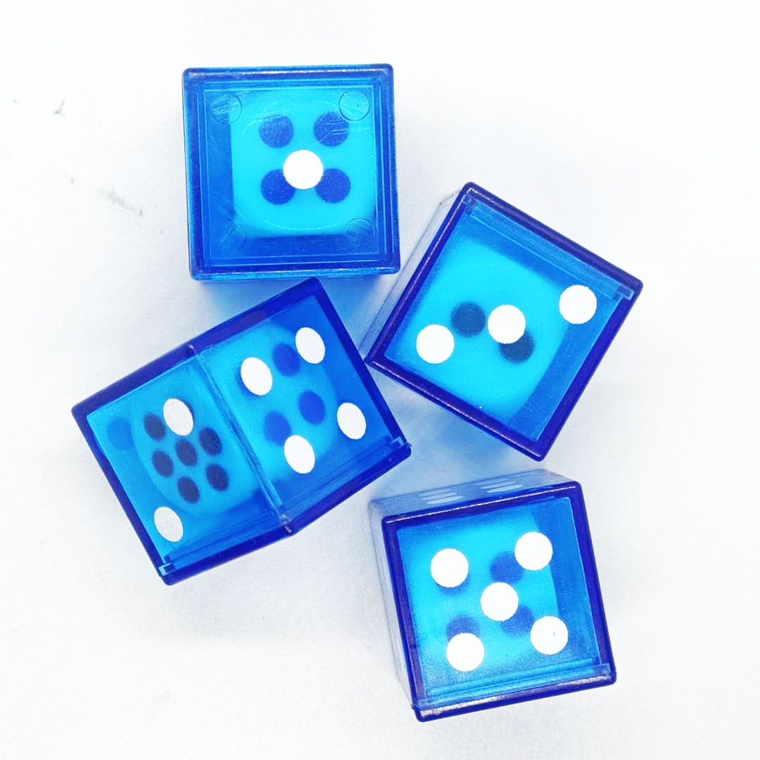 厂家批发空心骰子亚克力色子透明骰子水晶骰子丝印骰子