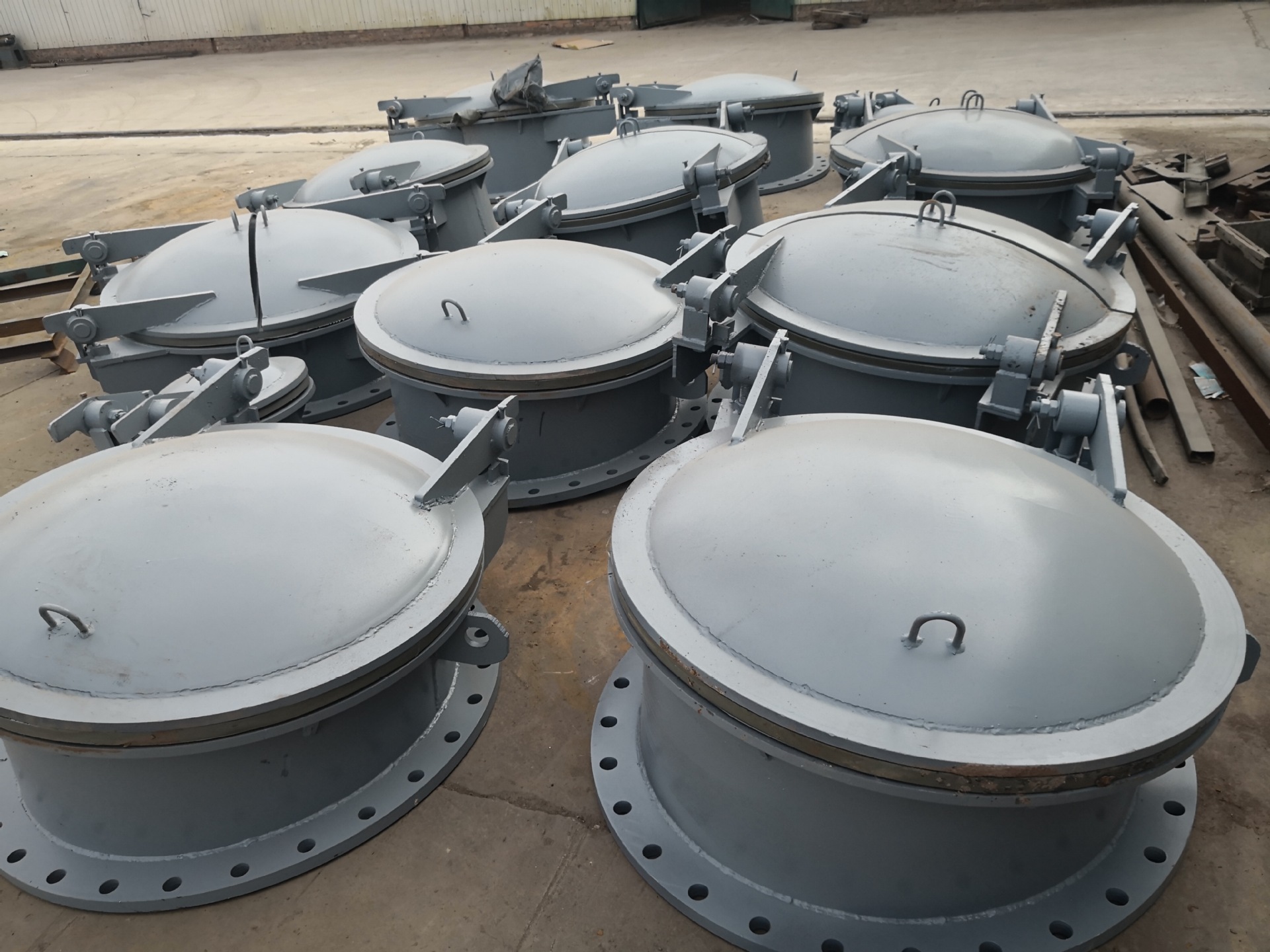 实体厂家钢制不锈钢,钢制拍门 人字形对开拍门多种尺寸