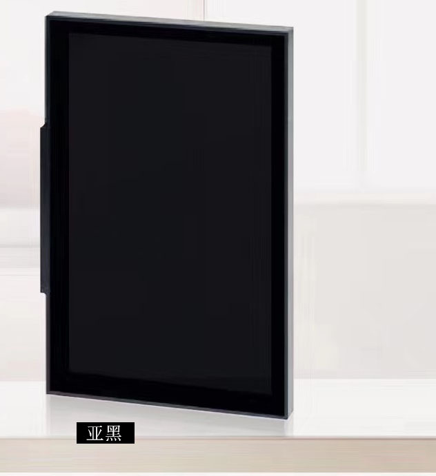 轻奢极简型材 20框玻璃门酒柜型材小样 窄边框移门20极简材料