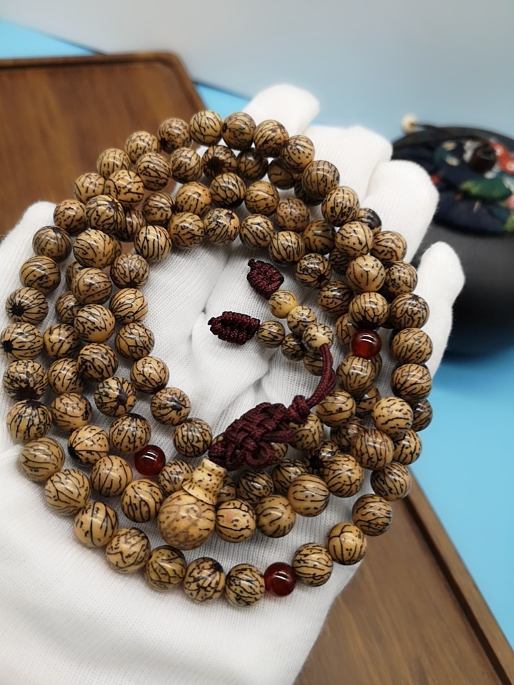 佛教用品念佛珠菩提108颗金线菩提长串