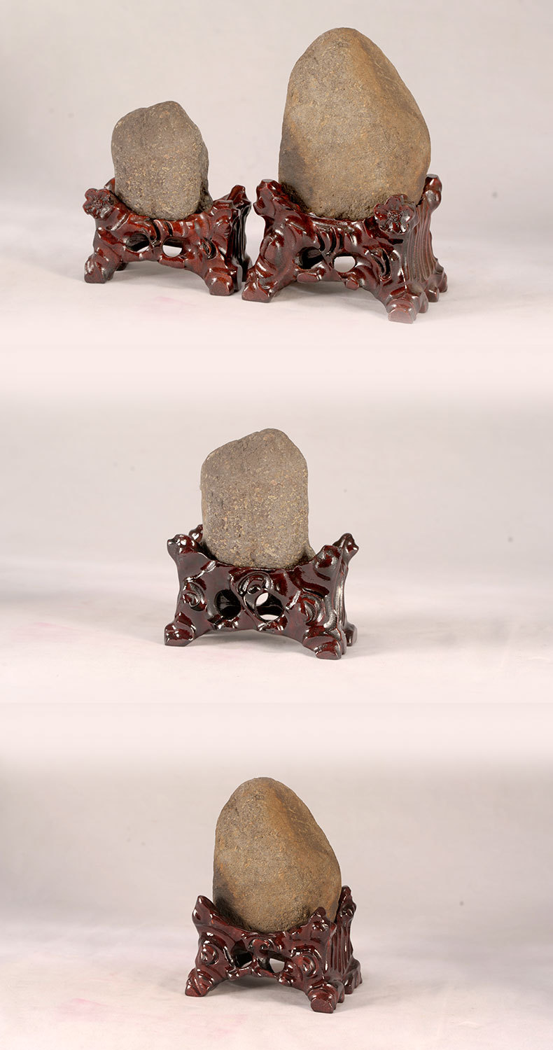 实木奇石底座长方镂空花盆景摆件玉石头圆形根雕托盘泰山石垫高