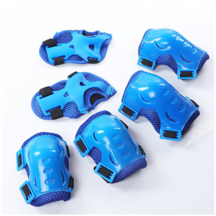 批发儿童护具滑轮溜冰鞋滑板车平衡车护手护腕护膝六件套加厚蝴蝶