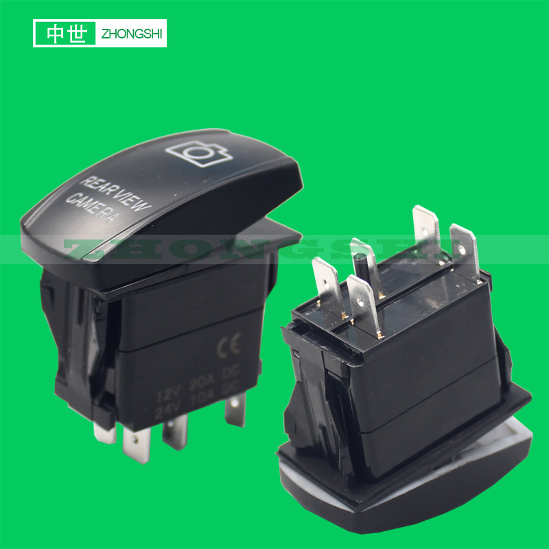 汽车改装开关 rfverse camera 反向相机开关 适用船舶汽车大篷车
