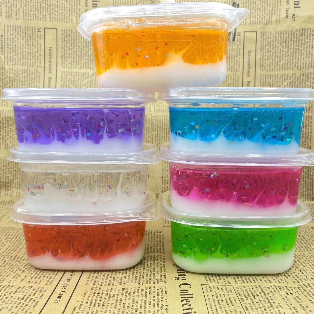 满盒 冰山泥星座起泡胶 水晶泥两元店百货货源