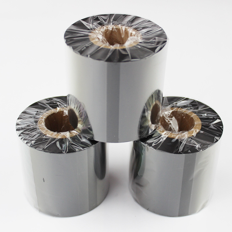 【蜡基碳带】条码打印机色带-110*300铜版纸不干胶标签纸碳带现货