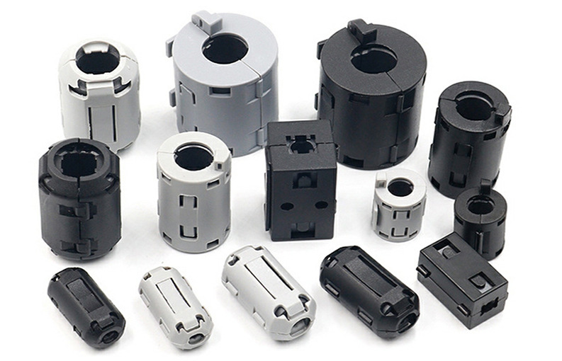 夹扣式镍锌磁环 卡扣式磁棒emc铁氧体磁环scrc 90a电感磁铁扣