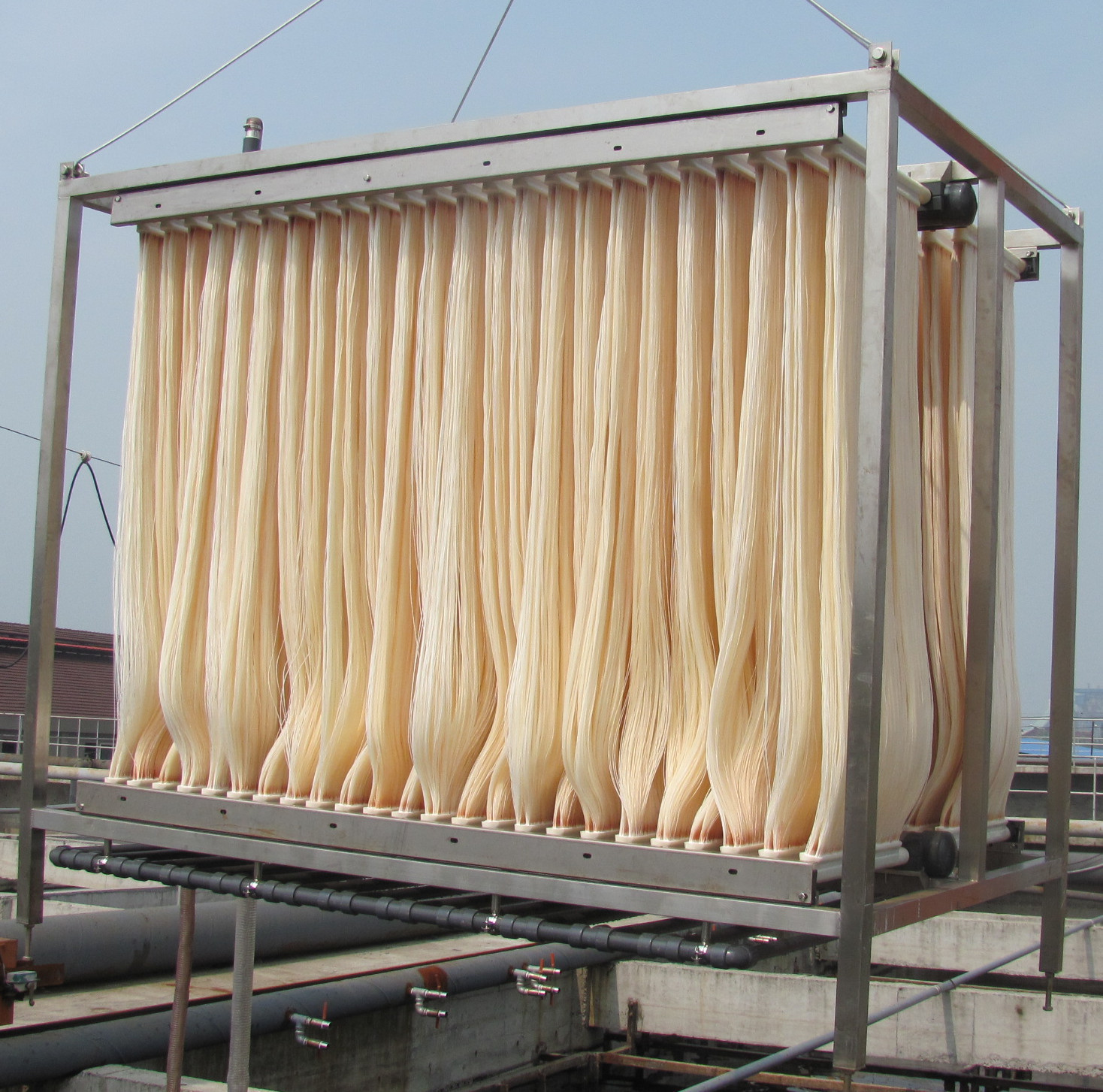 mbr帘式膜组件pvdf中空纤维膜生物反应器生活工业污水泥水分离mbr