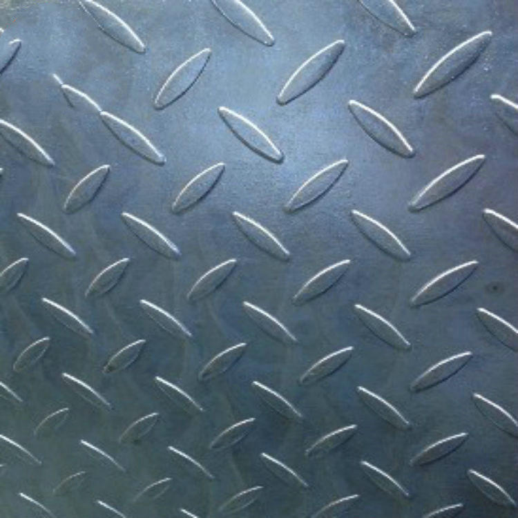 天津批发花纹板 防打滑钢板 楼梯踏板 8mm扁豆花纹钢板 切割价格