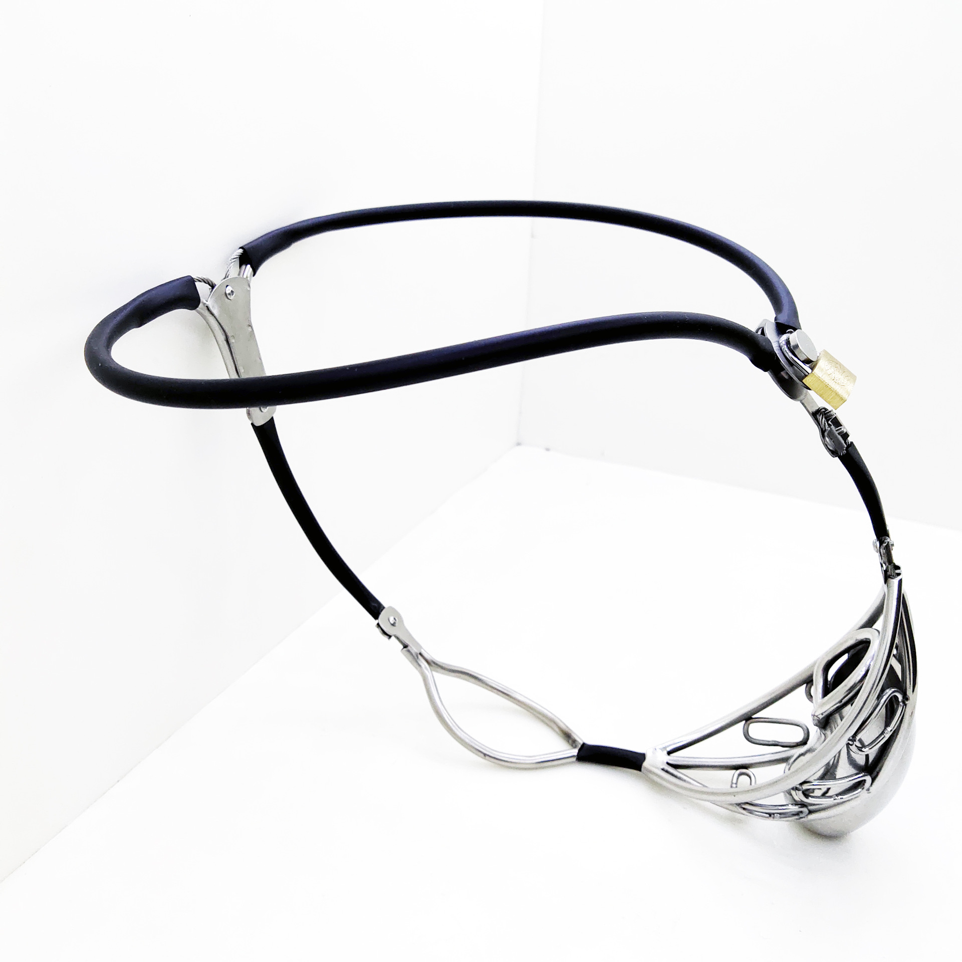 华蓉轻便男镂空式2代贞操锁戒l撸不锈钢贞洁裤铁内裤禁欲裤