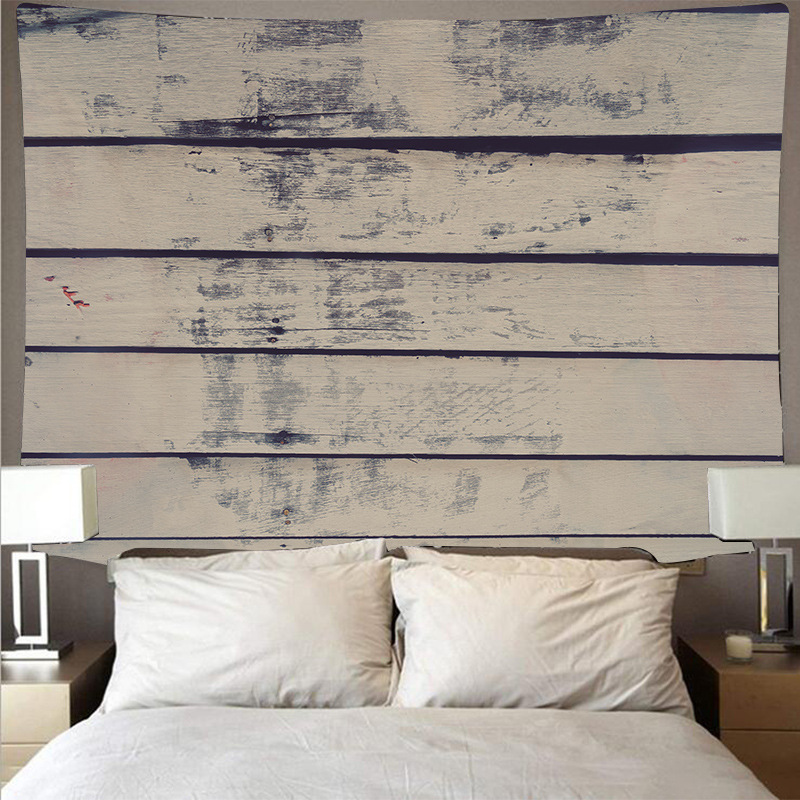 ins北欧卧室装饰布墙面原木木头风格挂毯墙壁毯挂布背景布亚马逊