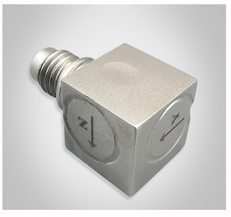 微型三轴加速度传感器 压电式一体化振动变送器 三向速度传感器