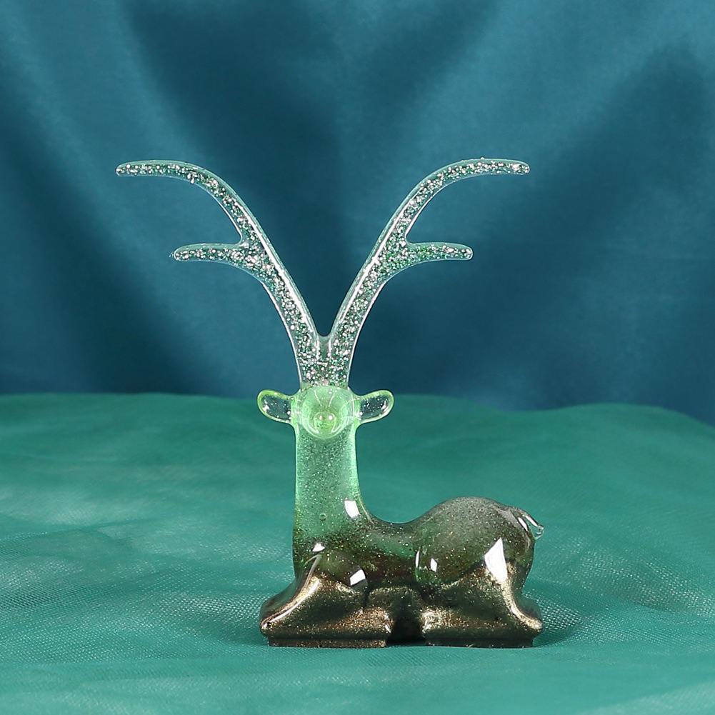 斯可diy水晶滴胶硅胶小鹿鹿角树杈镜面鹿角手工摆台硅胶模具优惠采购