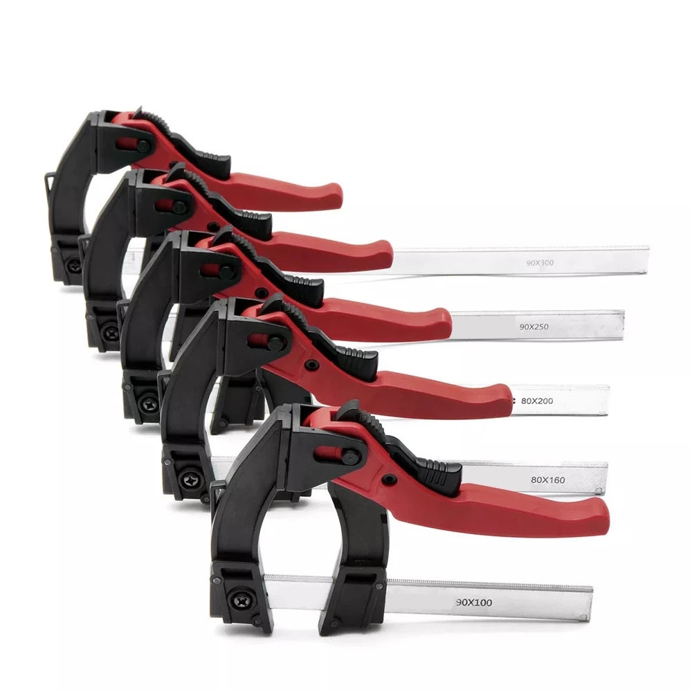 跨境爆款 木工棘轮f夹 快速夹 拼板夹 木工工作固定夹具 亚马逊