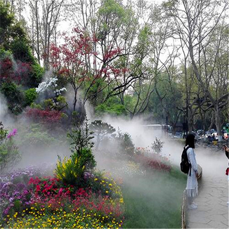 喷泉水景-喷泉雾化设备 景区喷雾主机 景观高压雾化系统设计-喷泉水景