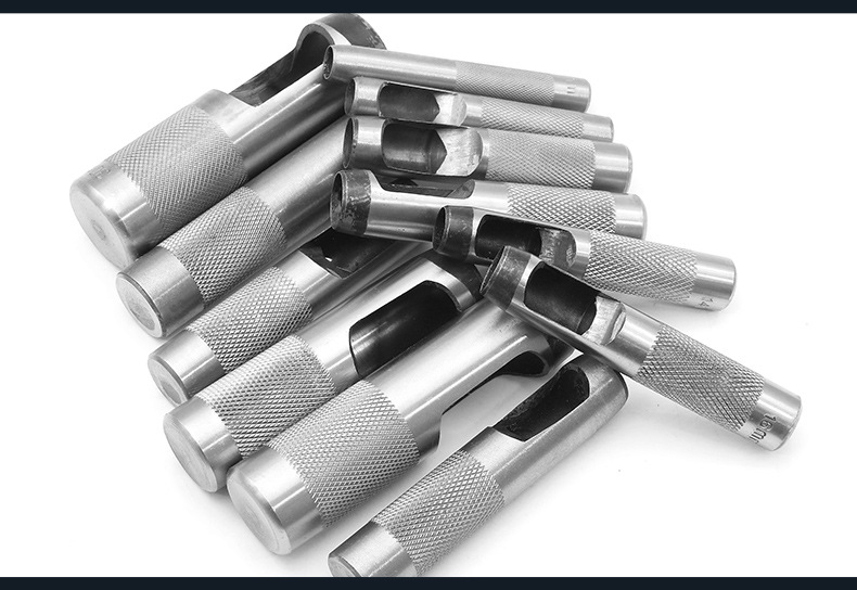 皮带打孔器腰带冲子专业钻孔器皮革开孔冲头圆形冲眼器工具套装