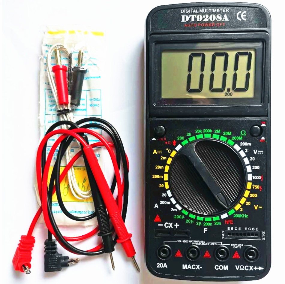 多功能4合一复合dt9208a 数字万用表