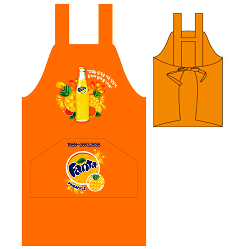 加工定做diy个性广告围裙 活动围裙 厨房围裙 可丝印热转印logo