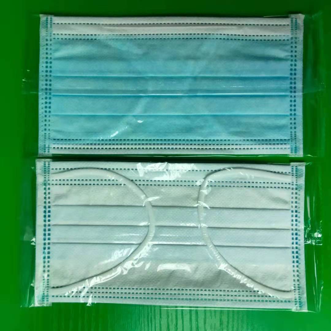 8万个厂家批发 一次性口罩三层加厚 单个独立包装口罩防菌防尘 新包装