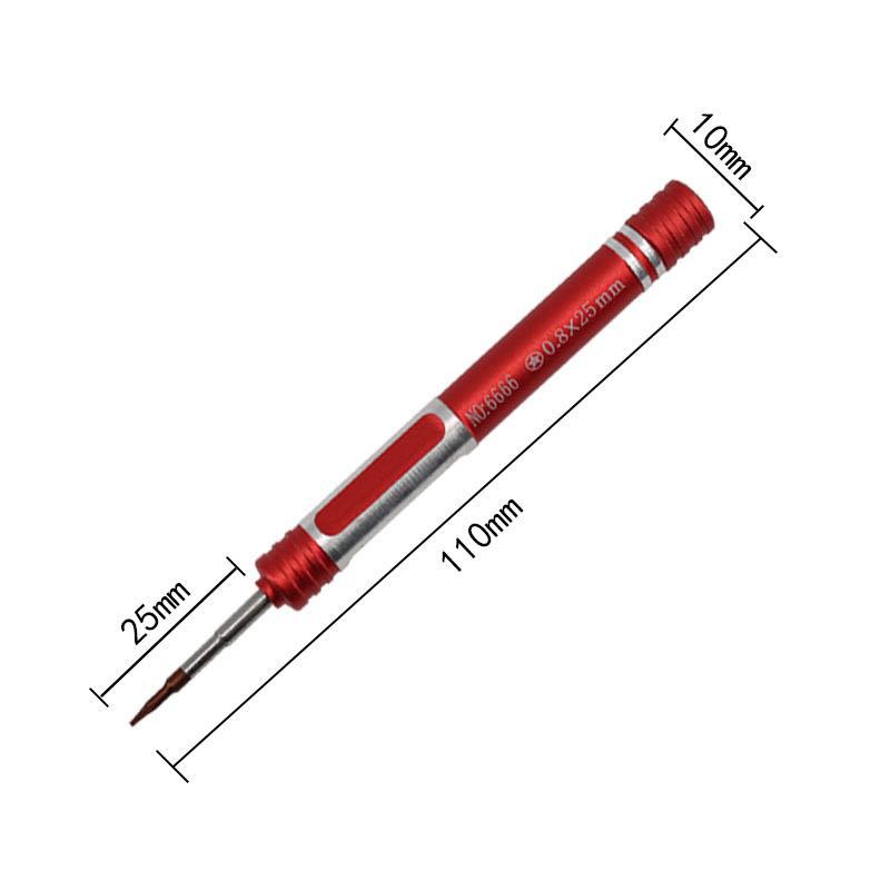 彩色笔型铝合金螺丝刀0.6y华为苹果7手机套装螺丝批拆机维修螺丝
