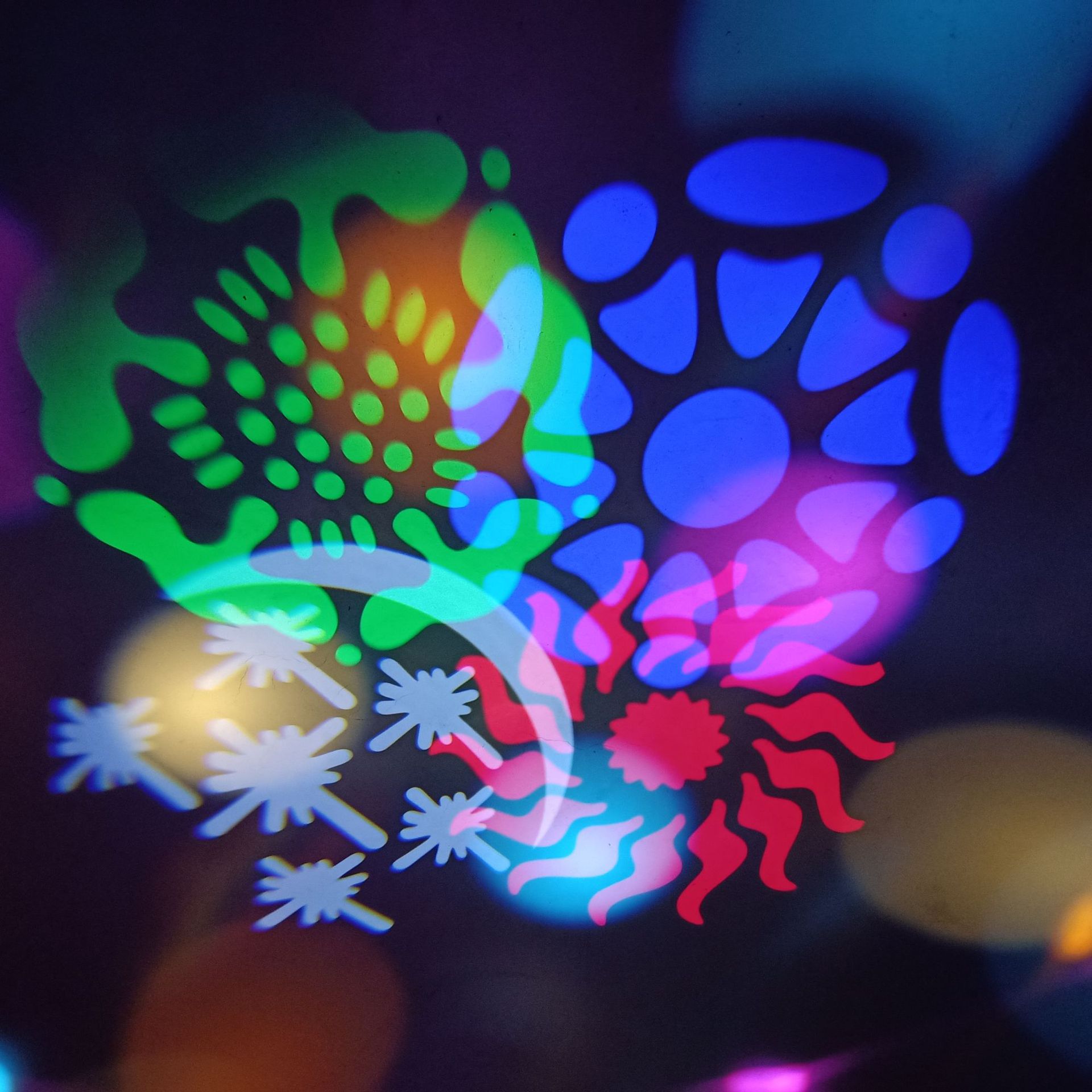 新款led图案水晶魔球灯ktv闪光灯声控旋转舞台灯光酒吧包房灯