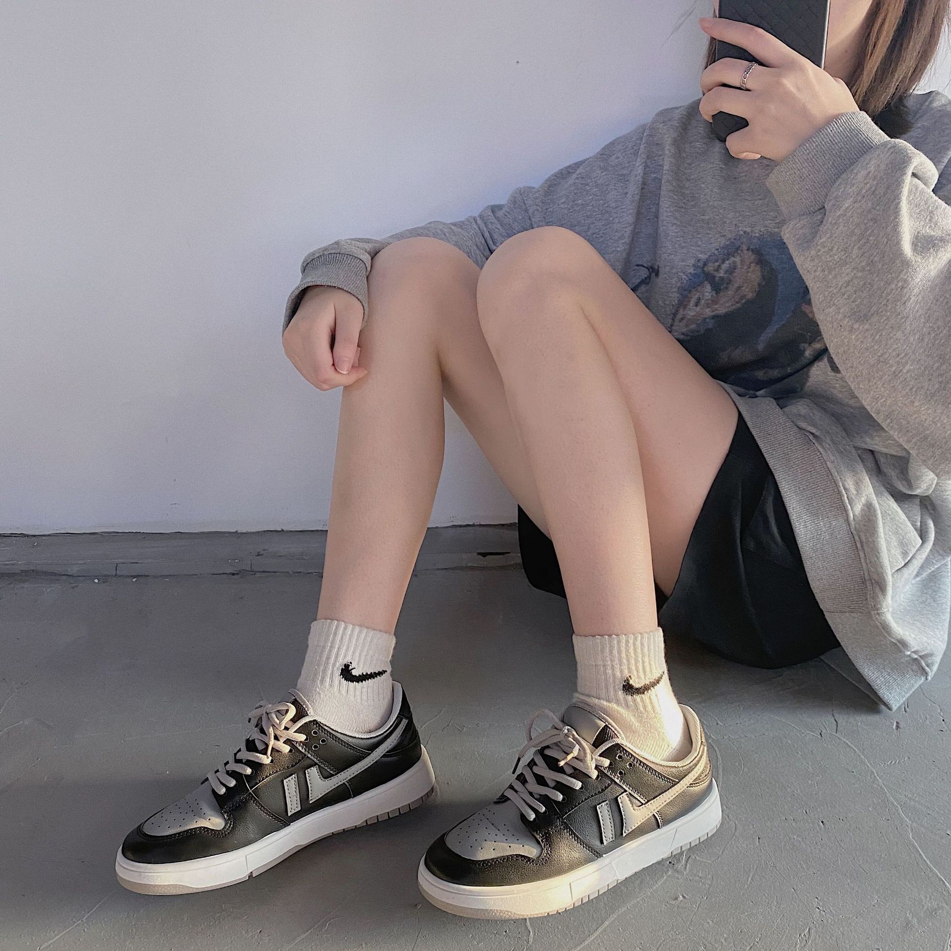 ins超火运动鞋女港风网红同款百搭女拼接鞋韩国ulzzang辣妹嘻哈鞋