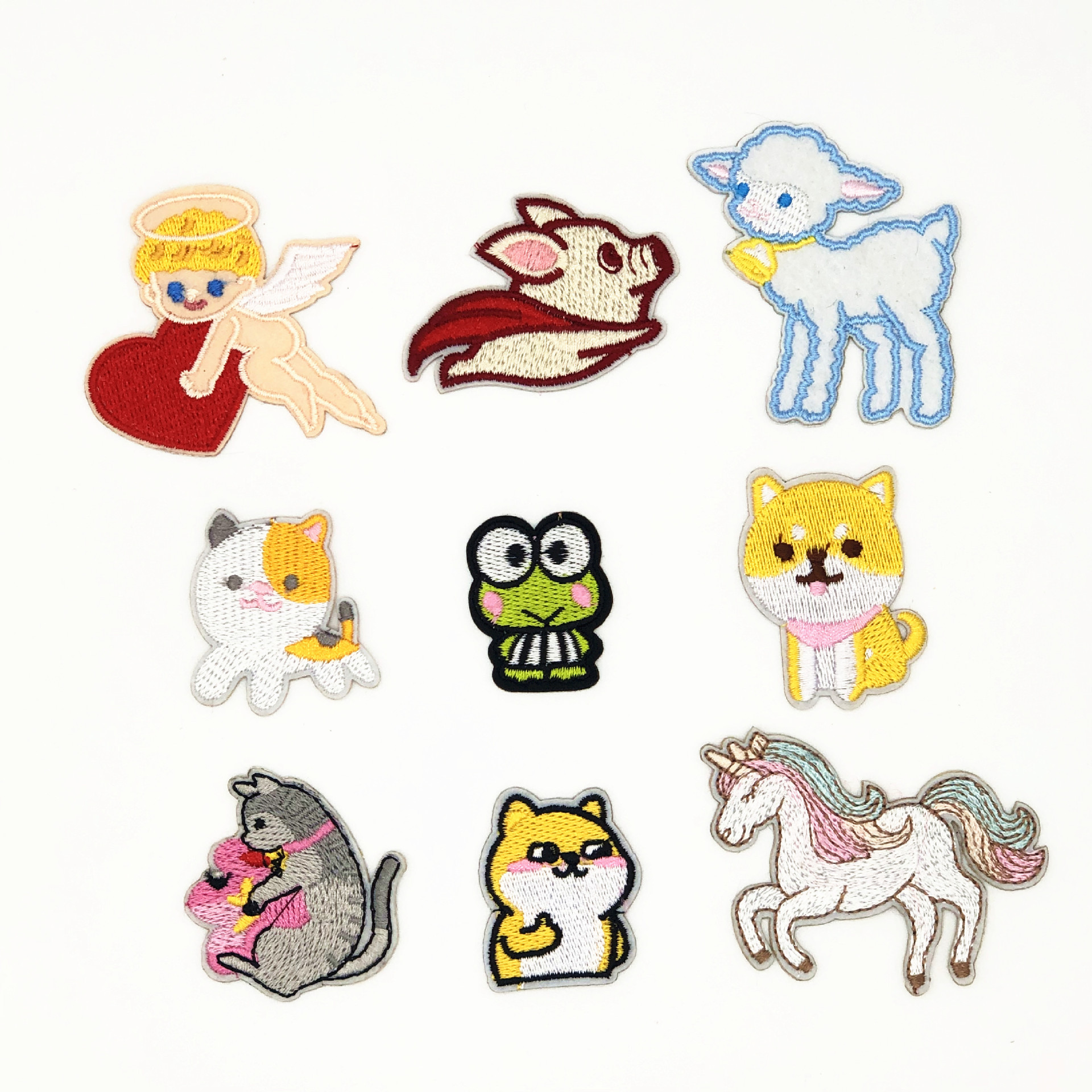 浙德双面胶自粘贴卡通动物儿童电脑绣花章刺绣布贴服装辅料补丁贴