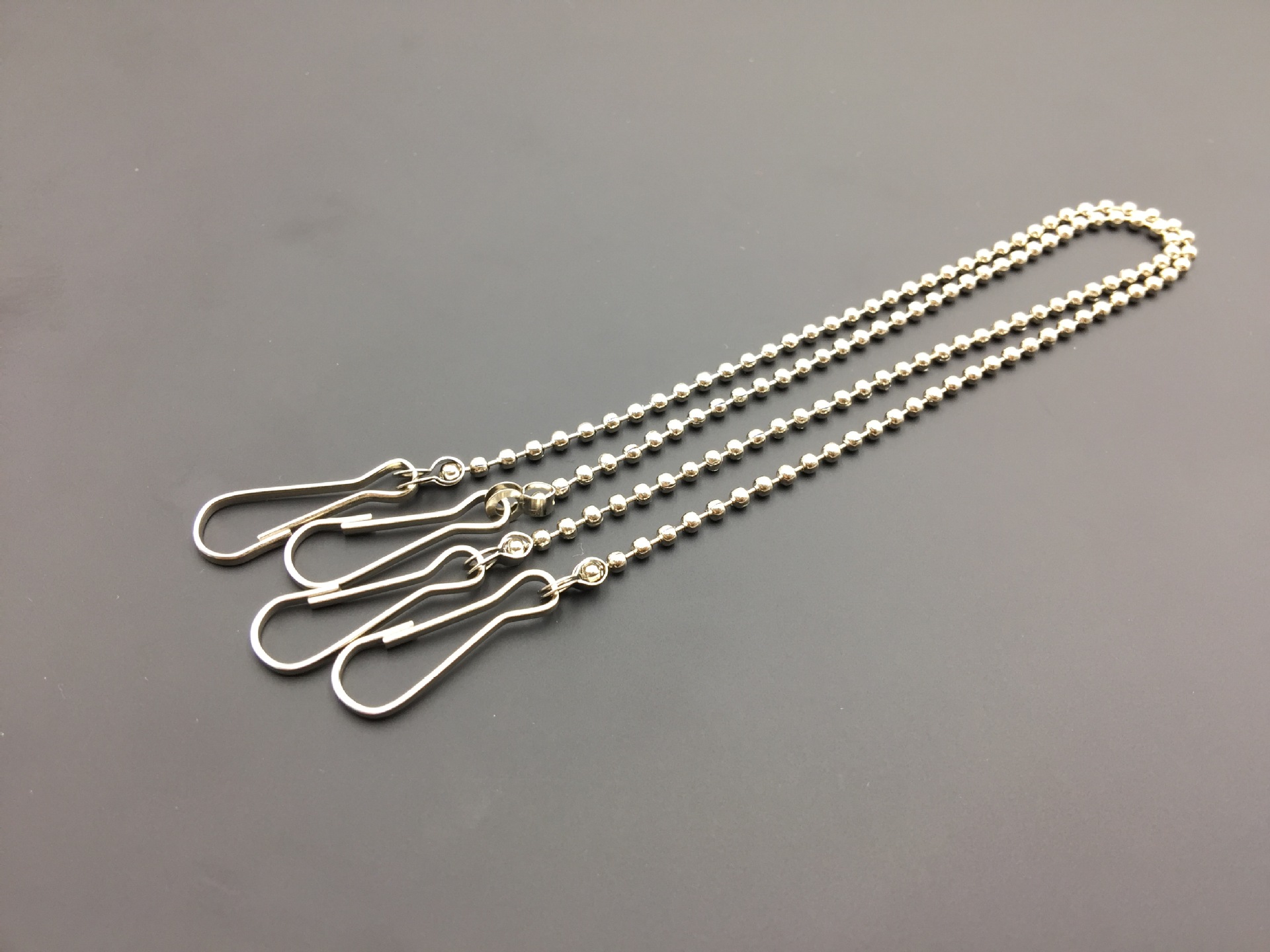 厂家现货海报链子 海报杆卡条吊旗杆挂画轴悬挂挂链 金属链条28cm