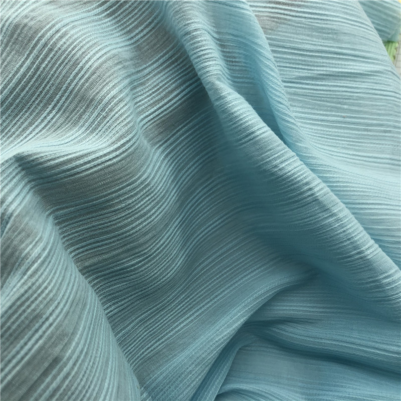 夏季全棉童装面料 纯棉防蚊裤童装夏季女装上衣洗水棉布柳条皱布