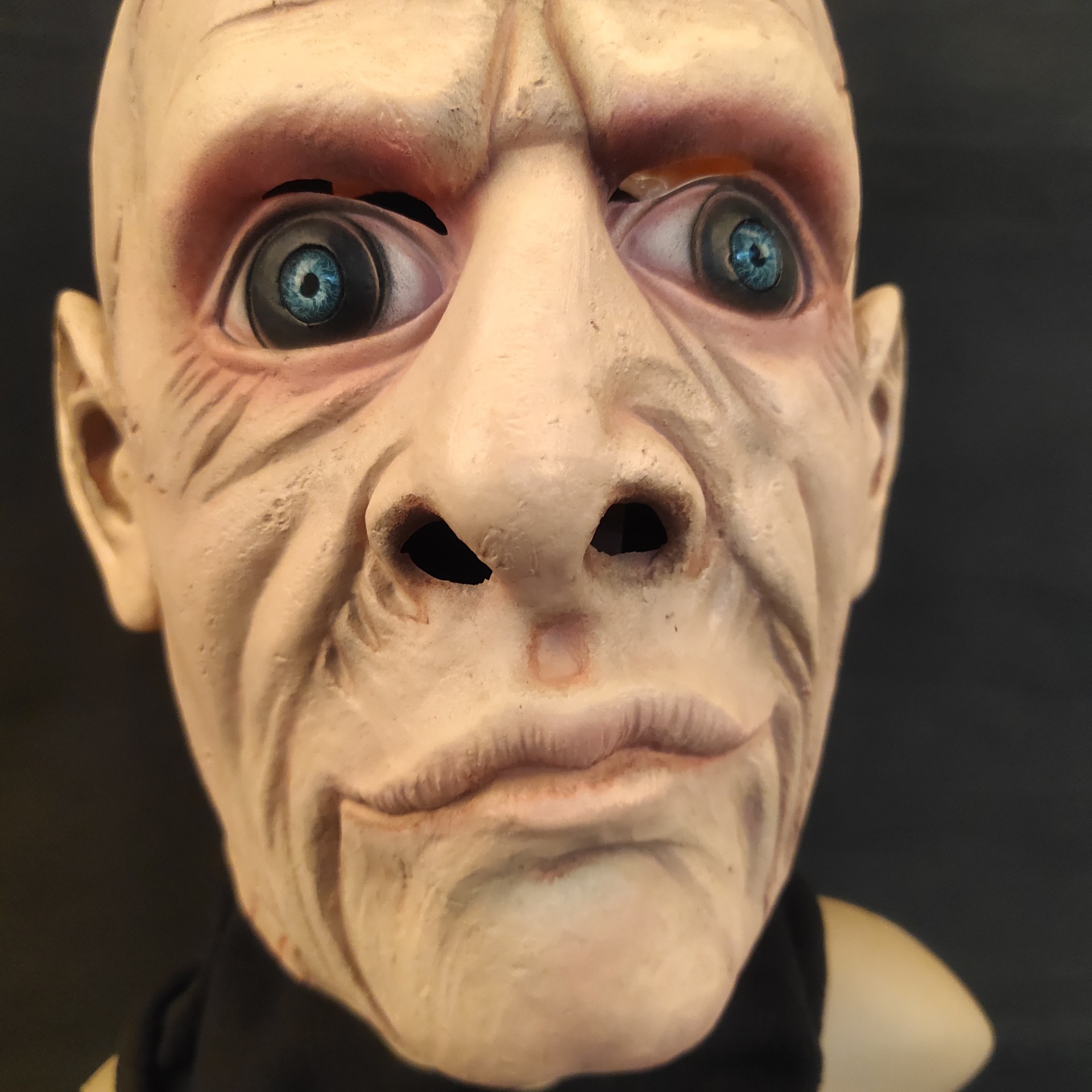 厂家生产批发 狂欢万圣节大眼外星人面具 高档影视ufo化妆鬼头套