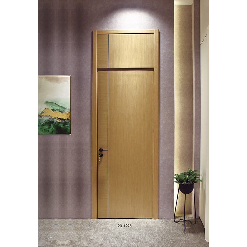 厂家供应 现代简约轻奢实木门面漆烤漆门带挂板款式图册 可看样