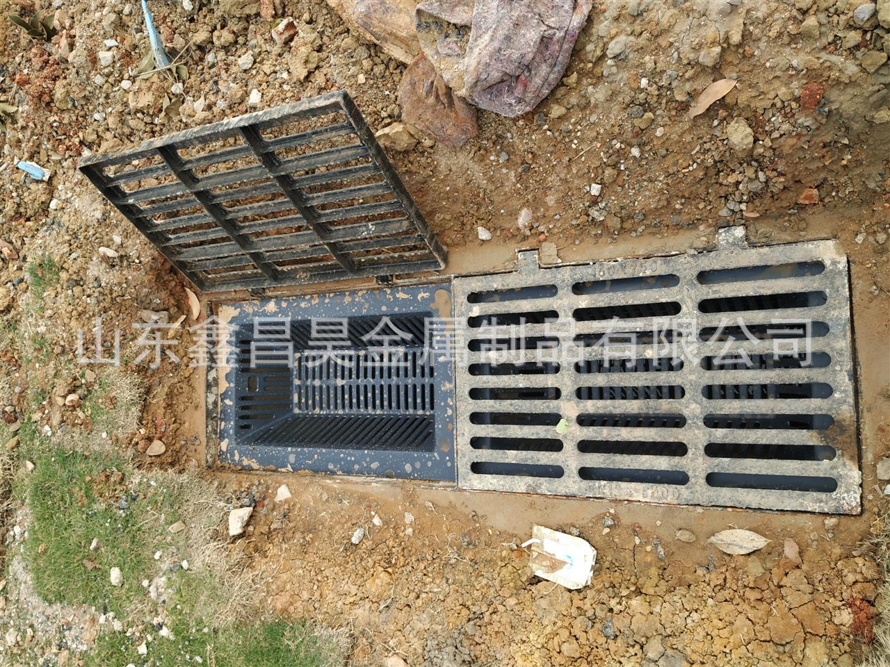 球墨铸铁溢流井海绵城市坡道专用 排水溢流井圆形井盖 雨水篦子