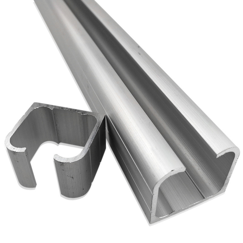 铝合金推拉门轨道加厚移门滑轨 木门有框门吊轮静音滑轨