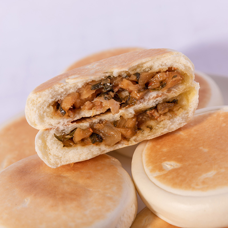 福建特产葱油饼煎饼 速冻早餐饼类小吃 艾艾哆芙流饼酸菜馅饼