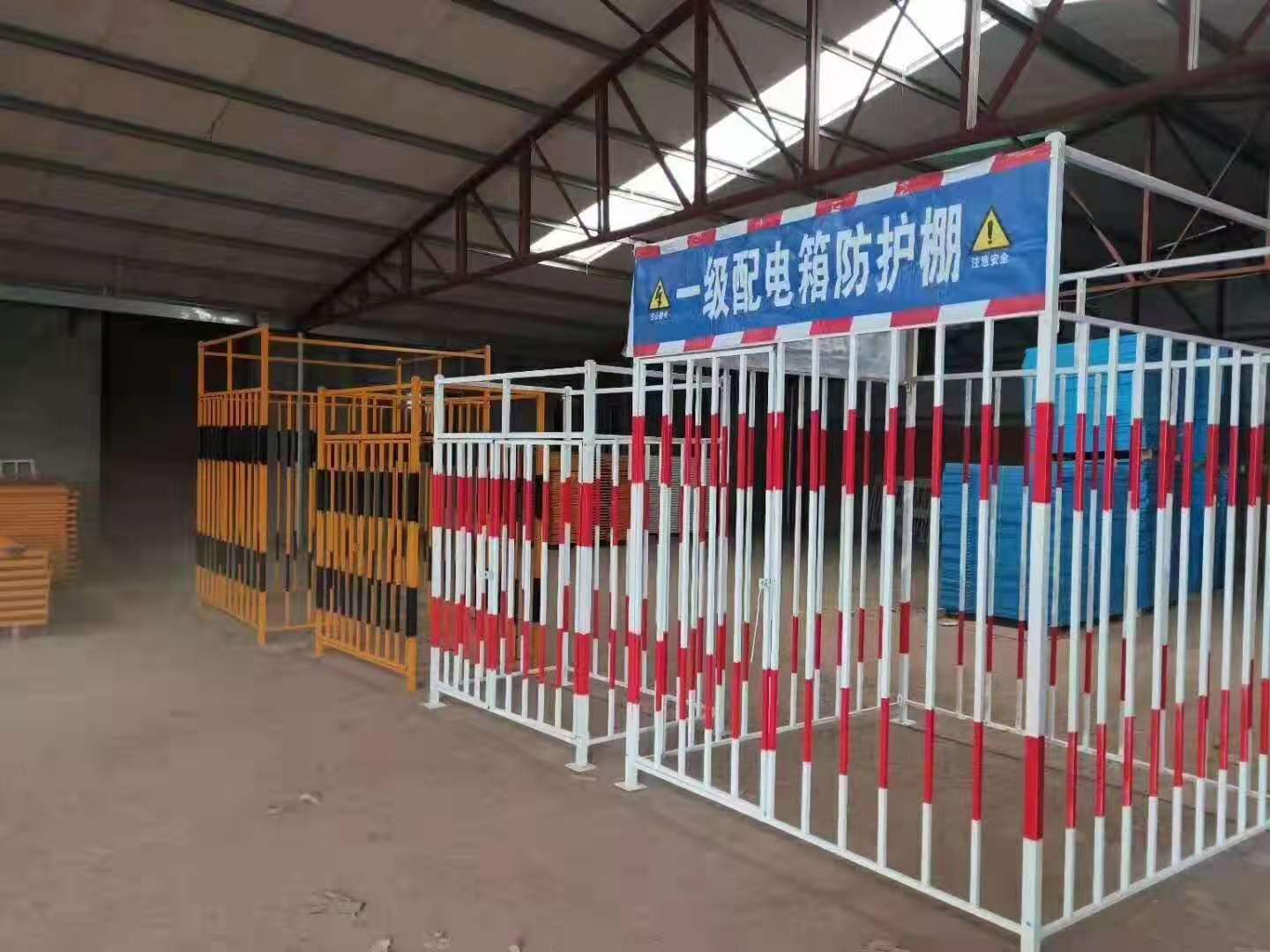 钢筋安全通道防护棚 工地标准化配电箱防护棚 防护钢筋加工棚