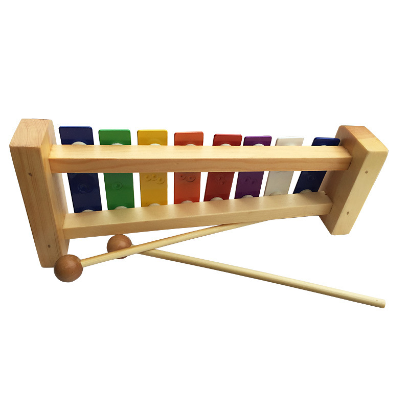 奥尔夫儿童打击乐器彩色8音敲琴奥尔夫金属八音琴幼教音乐乐器琴