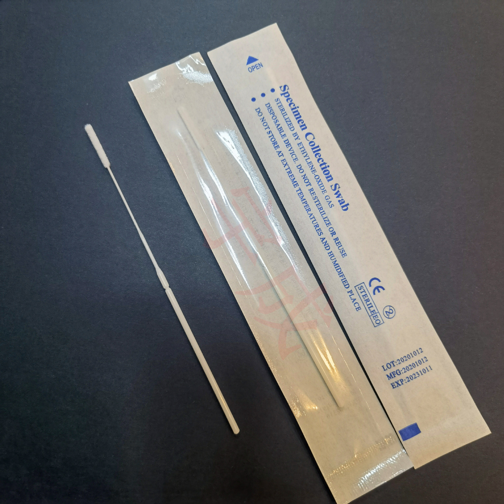 宇成一次性植绒采样拭子人造丝聚脂纤维采样拭子棉签核酸检查